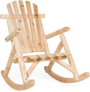 Best Choice Products Adirondack Wooden Rocking Chair