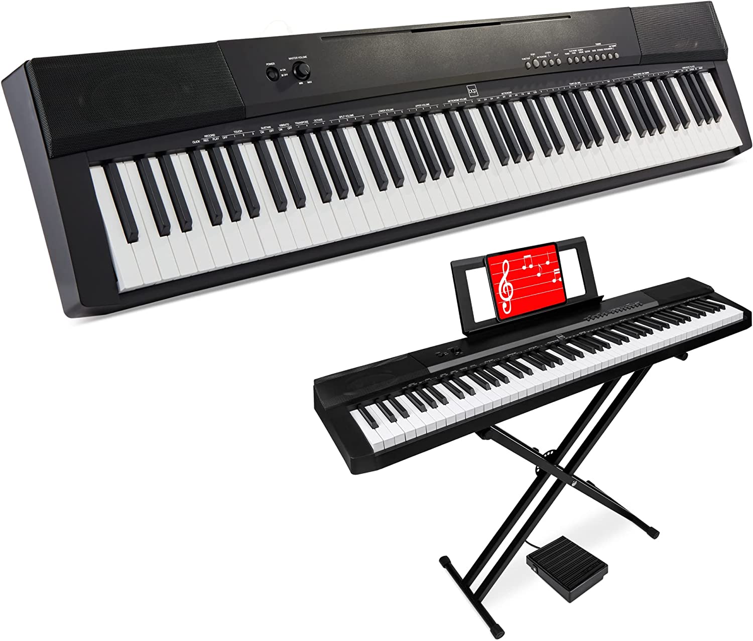 Best Choice Products Compact Folding Stand Weighted Keyboard Piano