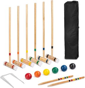 Best Choice Products Vinyl Wickets Croquet Ball Set