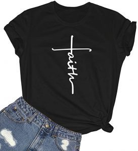 BLACKMYTH Lightweight Stretch Fabric Faith T-Shirt For Women