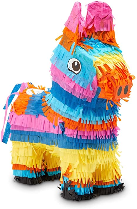 BLUE PANDA Mexican-Style Donkey Piñata