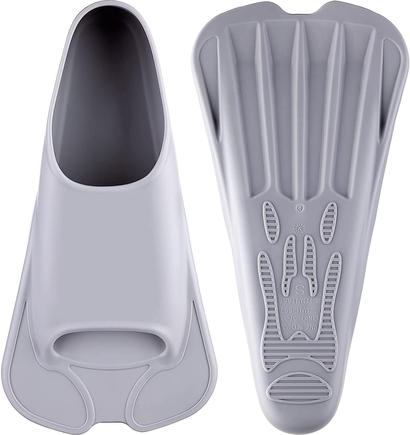 CAPAS Rubber Foot Pocket Short Fins for Swim Training