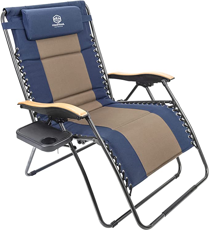 Coastrail Anti-Rust & Folding Side Table Outdoor Recliner