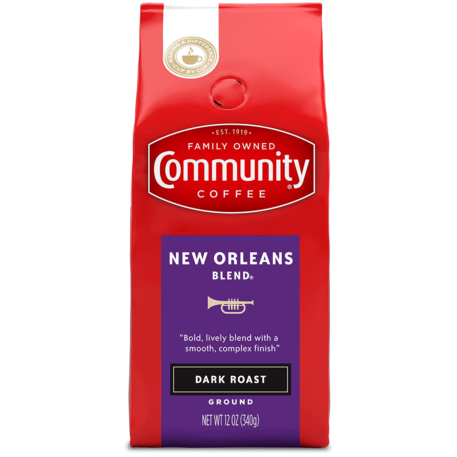 Community Coffee New Orleans Blend Ground Dark Roast Coffee