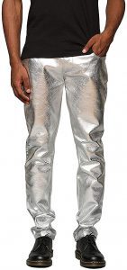 COOFANDY Lightweight Shiny Metallic Men’s Disco Pants