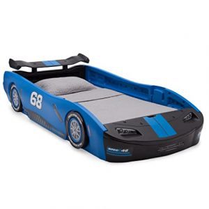 Delta Children Turbo Race Car Plastic Twin Kids’ Beds