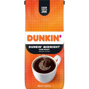 Dunkin’ Midnight Arabica Beans Blend Ground Dark Roast Coffee