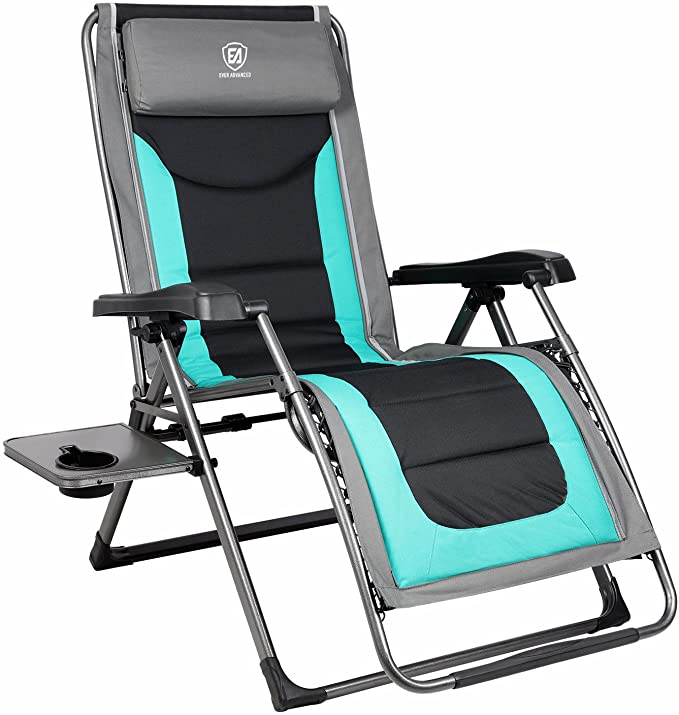 EVER ADVANCED Extra-Large High-Weight Capacity Outdoor Recliner