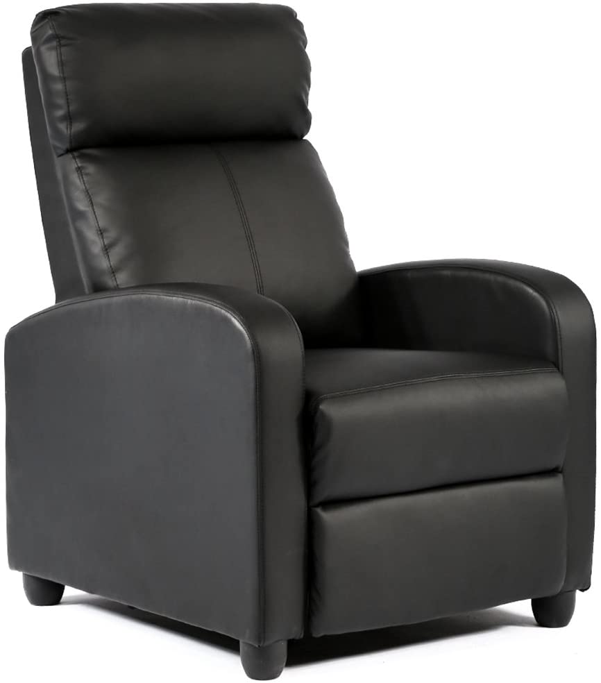 FDW Leather Wingback Recliner Theatre Seating
