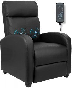 Furniwell Leather Massage Recliner Theatre Seating