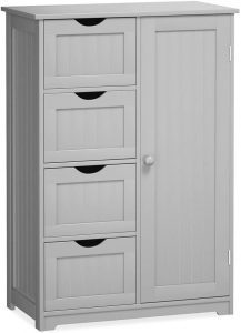 Giantex Floor Door & Drawer Combination Bathroom Cabinet
