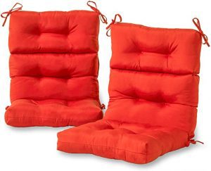 Greendale Home Fashions AZ6809S2 Overstuffed Tie-On Patio Furniture Cushions, 2-Piece