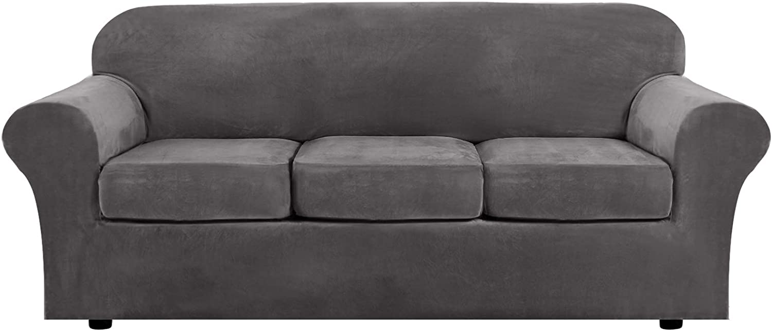 H.VERSAILTEX Individual Seat Cushion Covers Sofa Slipcover, 4-Piece
