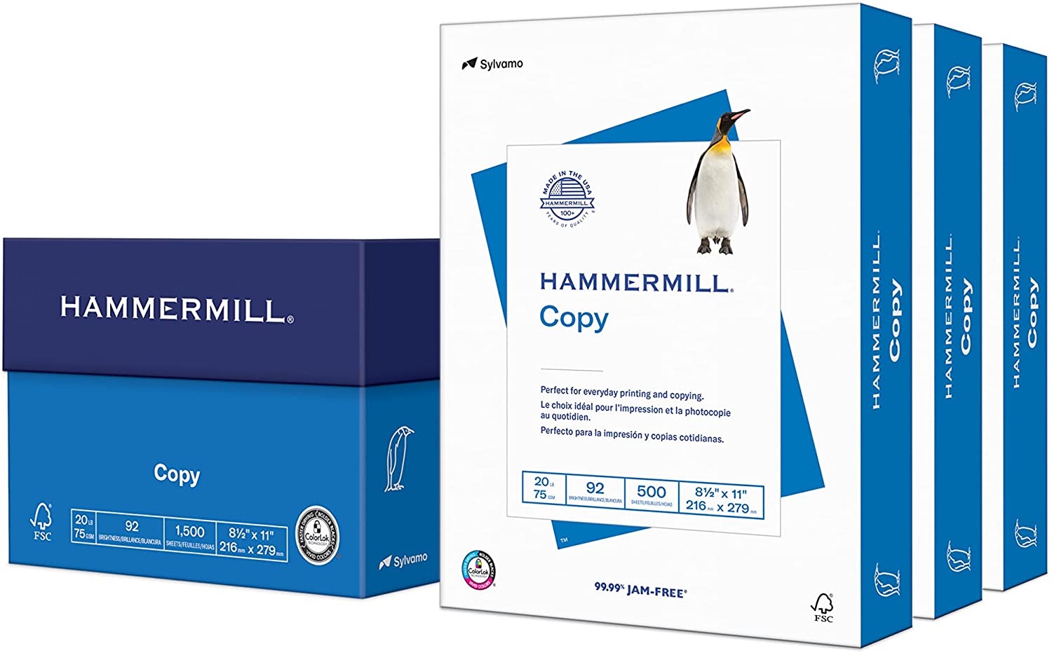Hammermill 20 Lb Copy Paper, 1500-Sheets