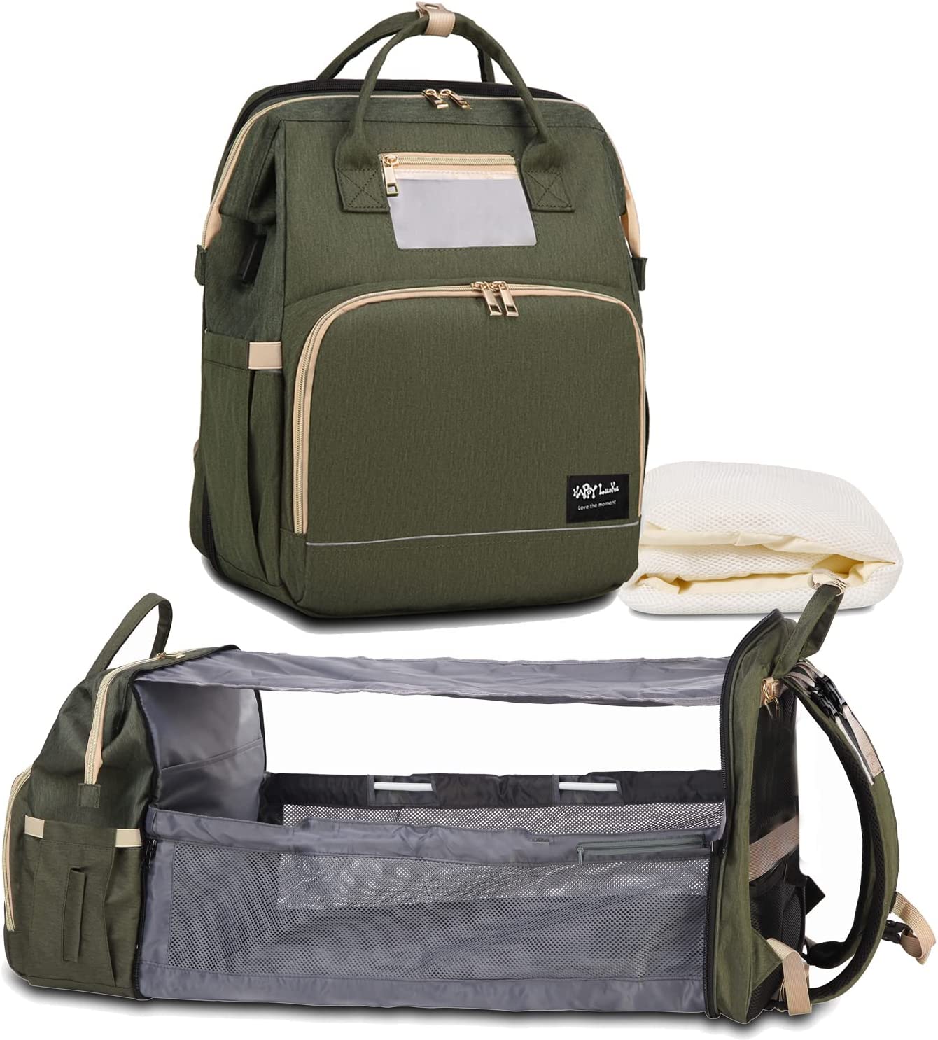 Happy Luoka Waterproof Backpack Portable Changing Station