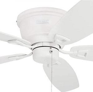 Honeywell Glen Alden Reversible Blades Flush-Mount Ceiling Fan, 52-Inch