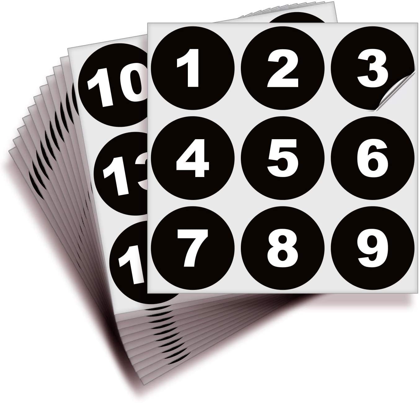 iSYFIX 1-To-100 High Contrast Vinyl Number Labels
