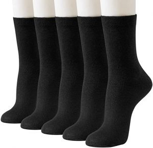 J-BOX Seamless Toe Dress Socks For Women, 5-Pair