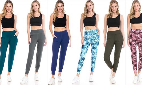 Amazon joggers in 6 colors and patterns