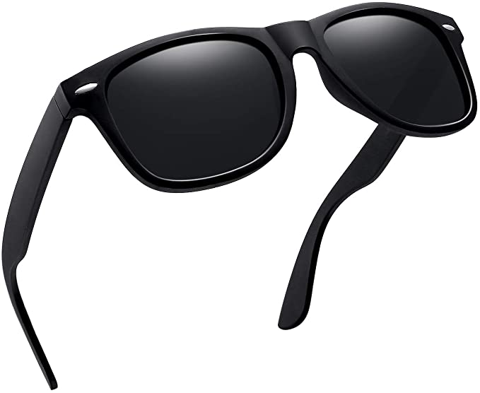 Joopin Tri Acetate Cellulose Lens Matte Black Sunglasses For Men
