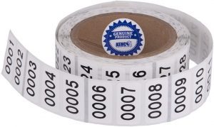 ‎Kenco 1-To-1000 Fade & Scuff Resistant Number Labels