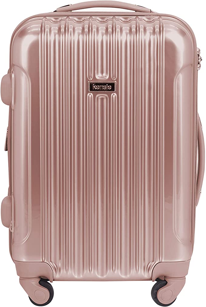 kensie Alma Wheeled Hard Shell Affordable Luggage, 20-Inch