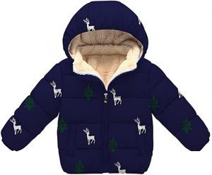 Kimjun Cotton Removable Hood Toddler Winter Coat