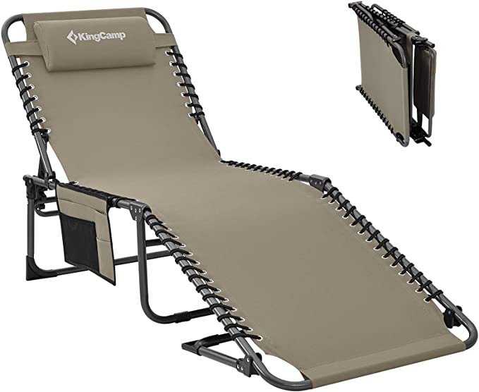 KingCamp Compact Folding Outdoor Lounge Chair