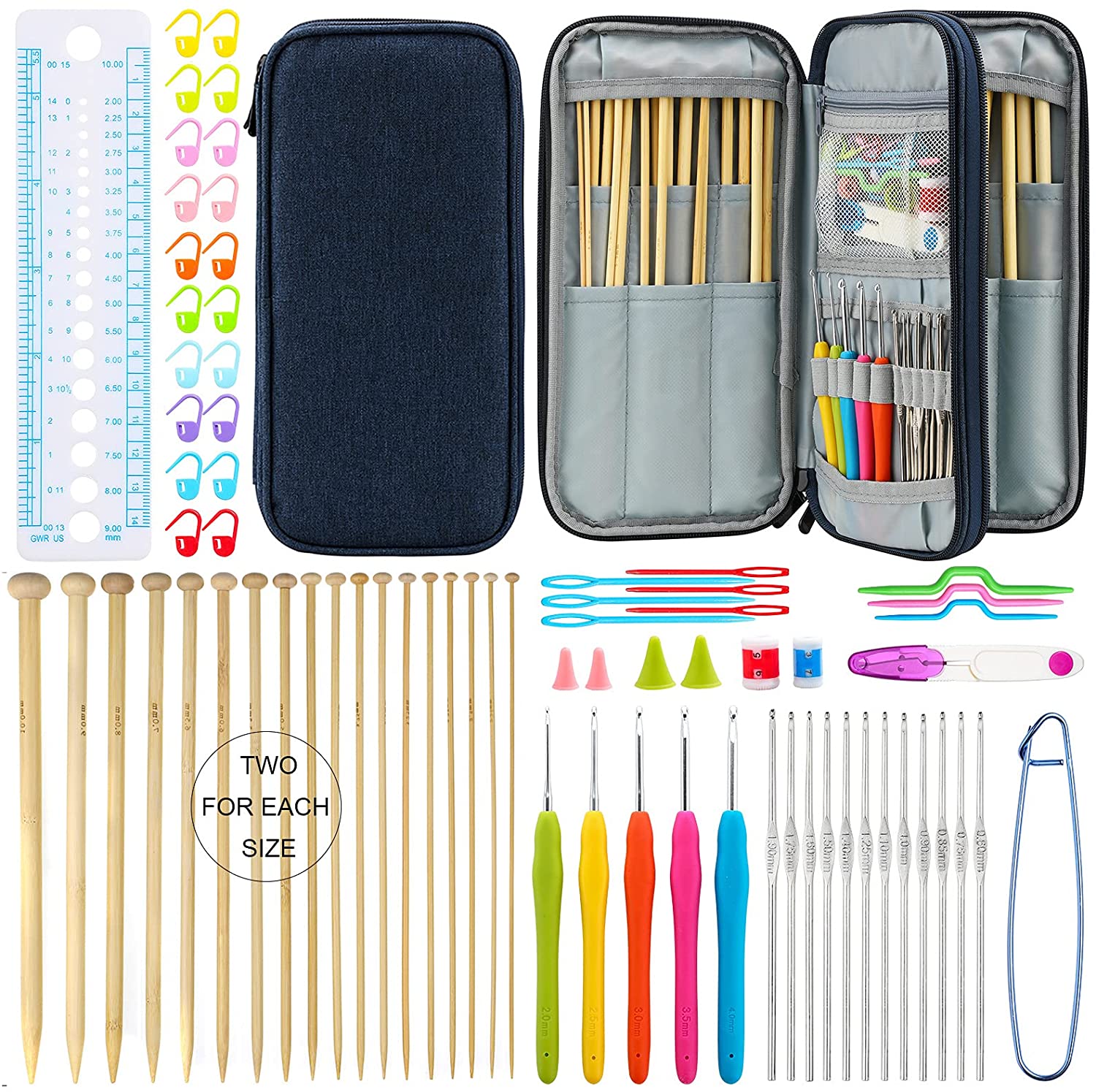KOKNIT Bamboo Needles & Assorted Accessories Knitting Kit