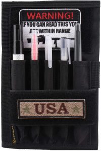 Kosibate Pen Holders & Zipper Pocket Tactical Notebook Cover