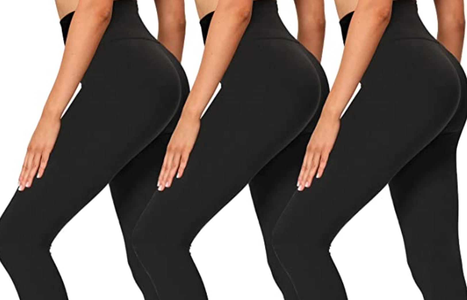 These tummy-control leggings are on sale for $8.33 each
