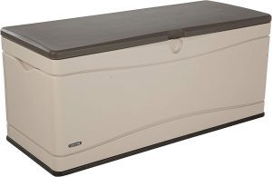Lifetime 60012 Dual-Wall Polyethylene Deck Box & Patio Storage, 130-Gallon