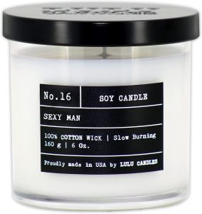 Lulu Candles Slow Burning Cotton Wick Candle For Men