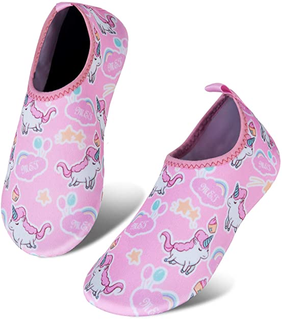MoreDays Kid Toddler Non-Slip Quick Dry Water Shoes Aqua Socks Shoes for Beach Swim Pool Baby Boys Girls 