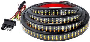 MustWin Triple Row LED Tailgate Light Strip, 60-Inch