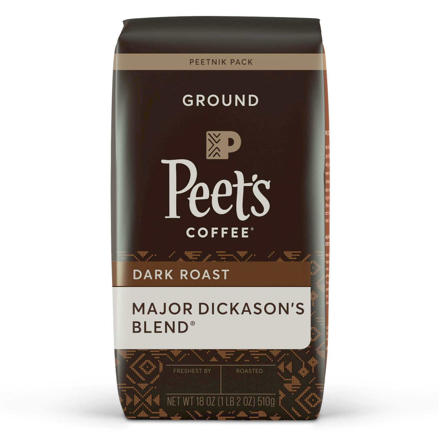 Peet’s Coffee Major Dickason’s Blend Caffeinated Ground Dark Roast Coffee