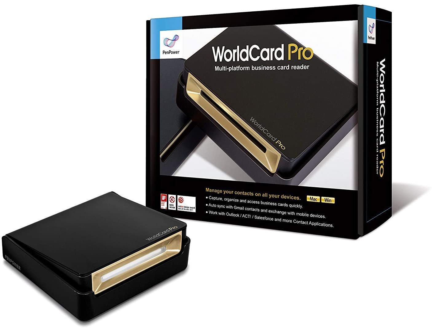 PenPower WorldCard Pro OCR Technology Business Card Scanner