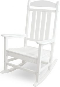 POLYWOOD R100WH Presidential Wooden Rocking Chair