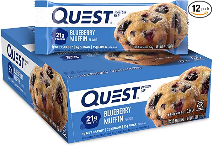 Quest Nutrition Dairy-Free Protein Bars For Breakfast, 12-Count