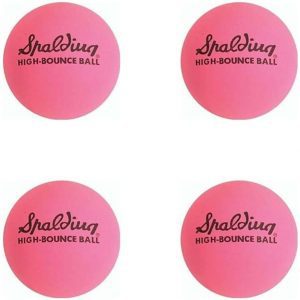 Spalding High-Bounce All-Purpose Play Pink Balls, 4-Pack