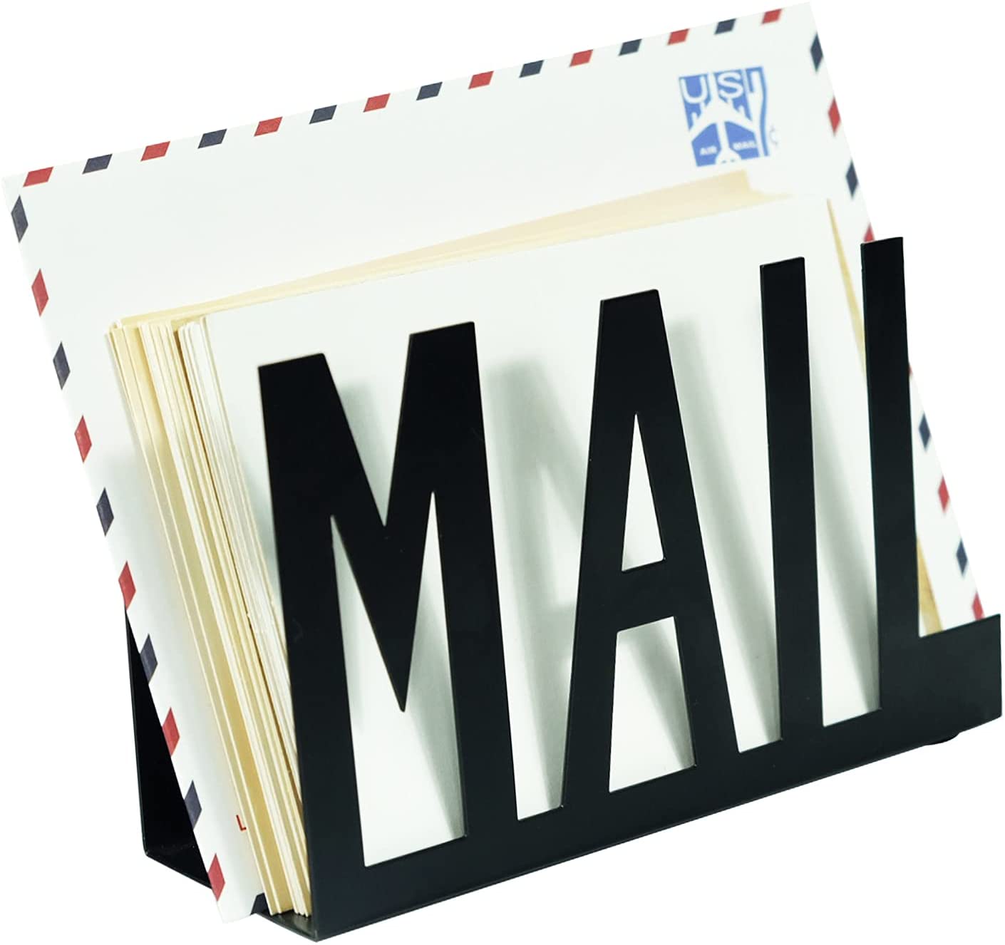 Stegodon Metal Text Cutout Desktop Mail Sorter