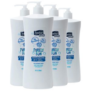 Suave Kids Purely Fun Tear-Free 3-In-1 Body Wash, 4-Pack