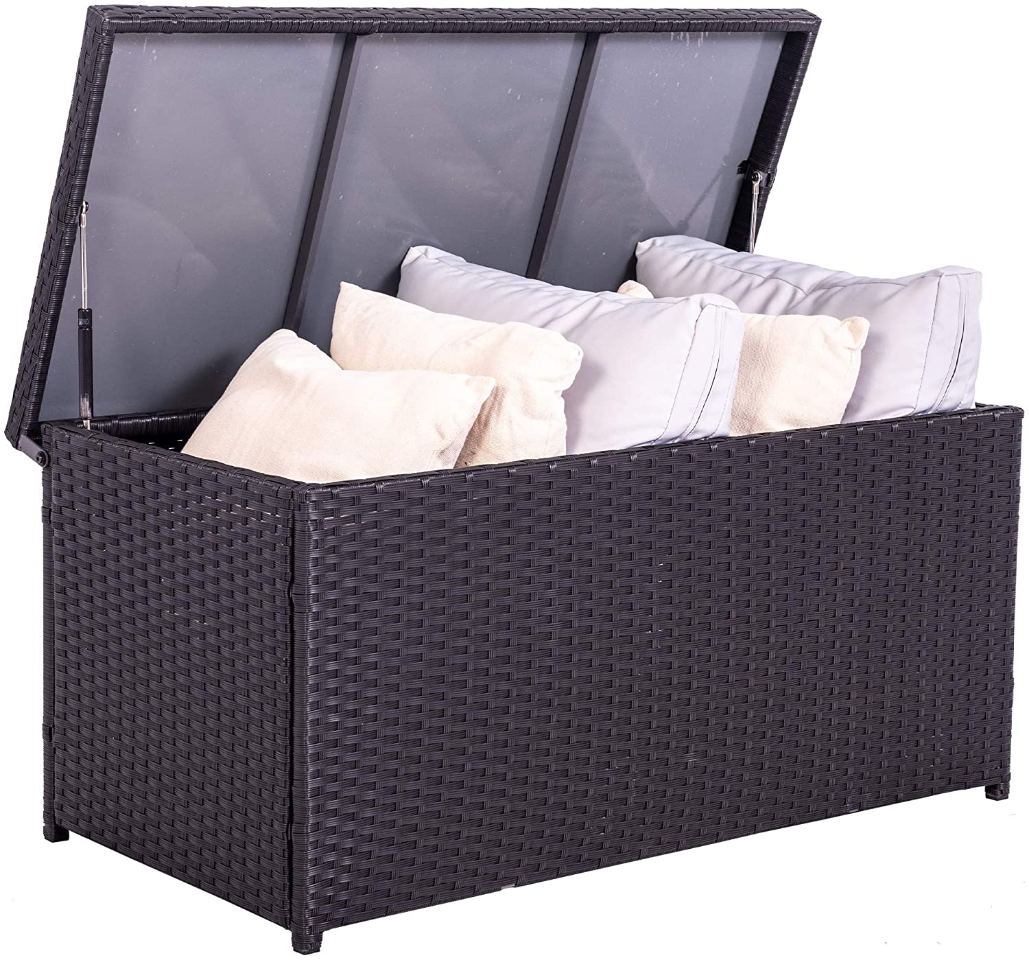 Sundale Outdoor Lightweight Aluminum Deck Box & Patio Storage, 60-Gallon