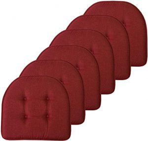 Sweet Home Collection Microfiber Patio Chair Cushions, 6-Pack