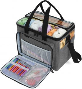Teamoy Clear Top Tote Organizer Knitting Kit