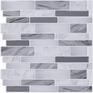Vamos Tile Peel-And-Stick Tile-Pattern Floor & Wall Tiles, 10-Pieces