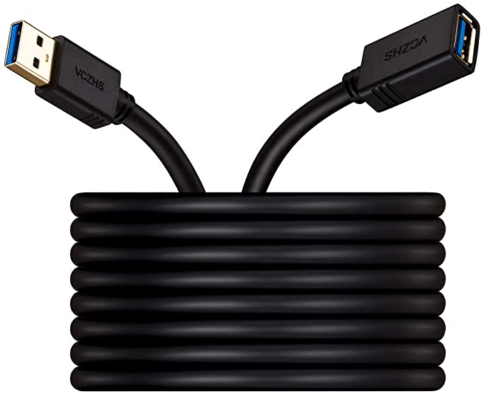 VCZHS Tech Flexible USB Extension Cord, 20-Foot