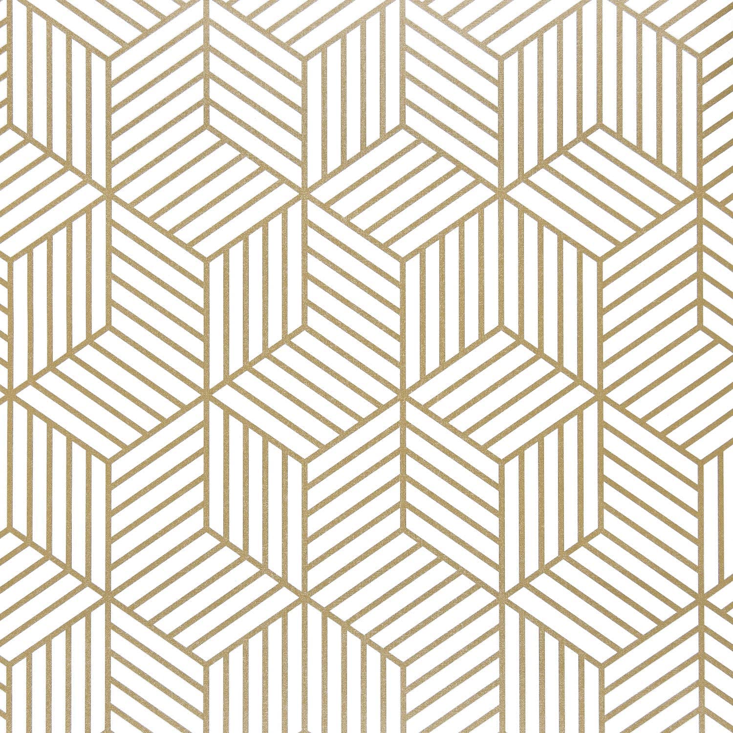 WENMER Geometric Pattern Vinyl Peelable Wallpaper