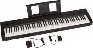Yamaha P71 Compact Lightweight Weighted Keyboard Piano