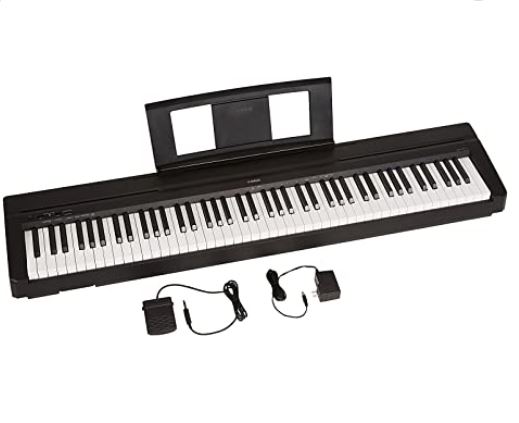 Yamaha P71 Compact Lightweight Weighted Keyboard Piano